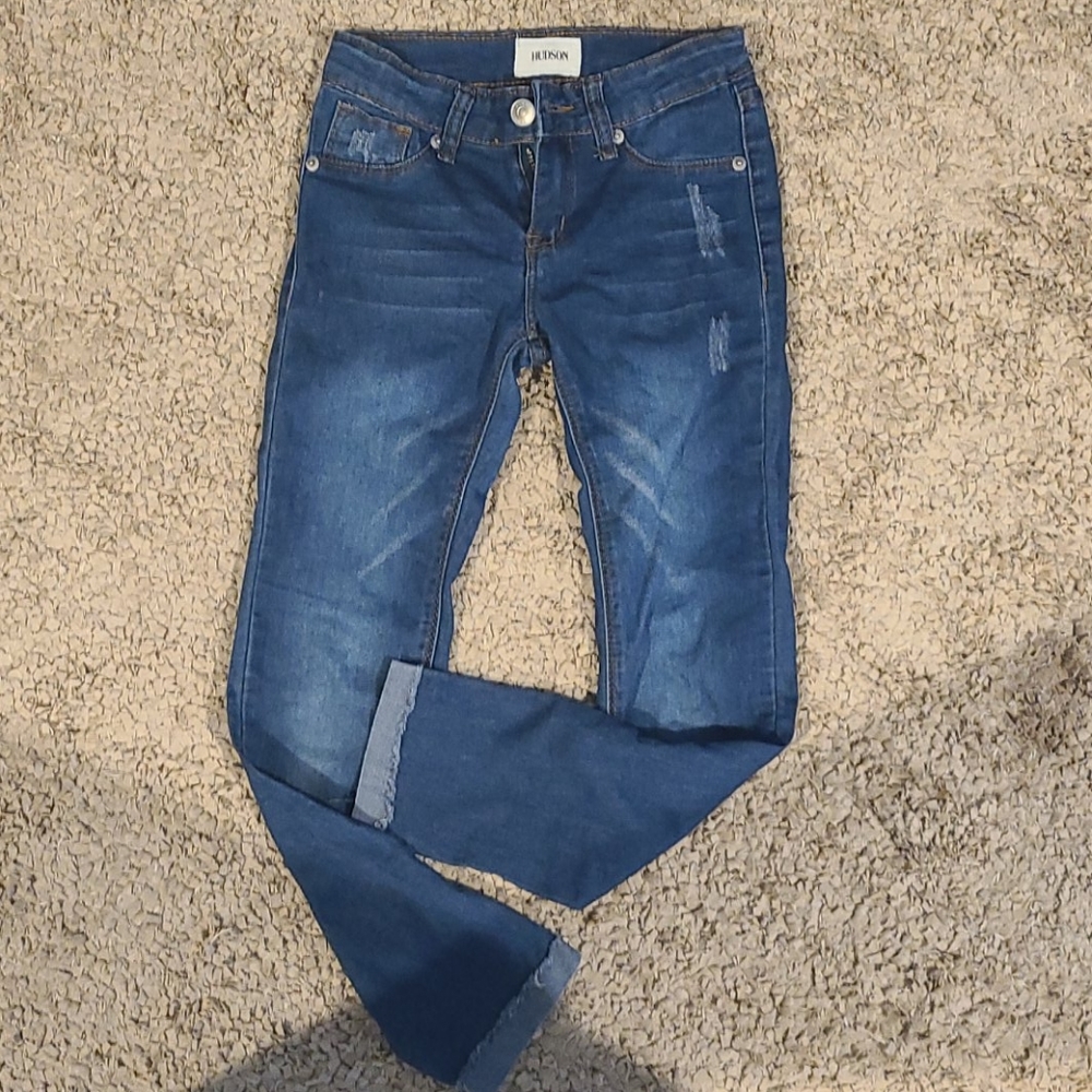 Girls size 7 straight leg w cuff